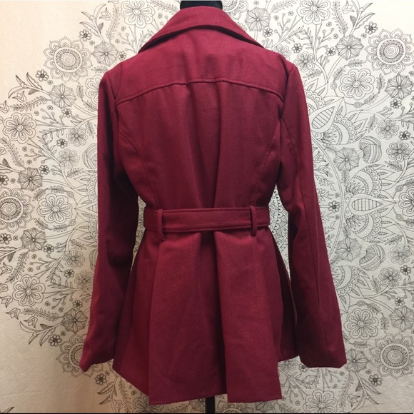 NWOT Red Peacoat, Size Large - Picture 3 of 8
